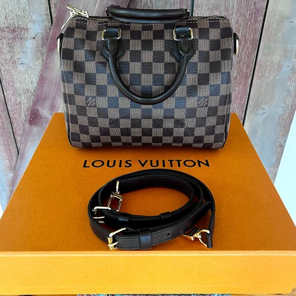 Louis Vuitton Speedy Bandoulière 25 Bag - Damier Ebene - Picture 10 of 15